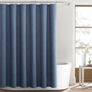 Waffle Fabric Shower Curtain